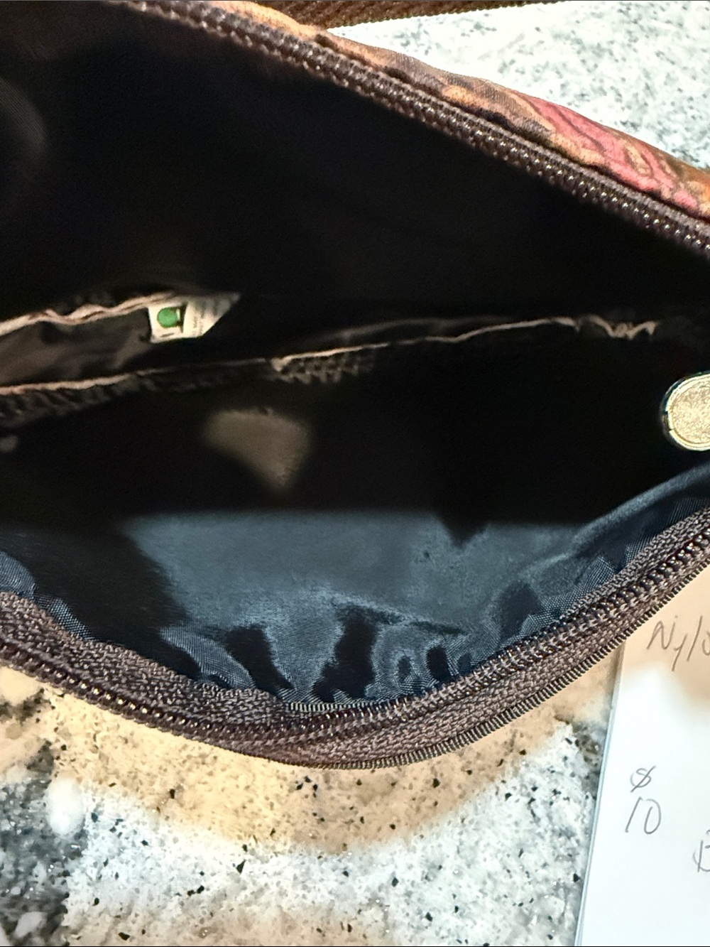 Lesportsac Leopard & Paisley Print Small Bag Brown and Pink - Picture 6 of 6